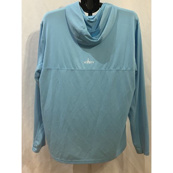 Habit 40+ Solar Factor Performance Pullover Hoodie Men's L - Picture 3 of 5